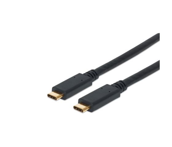 SuperSpeed USB-C naar USB-C kabel - 5 Gbps - 60W - 2 meter - zwart