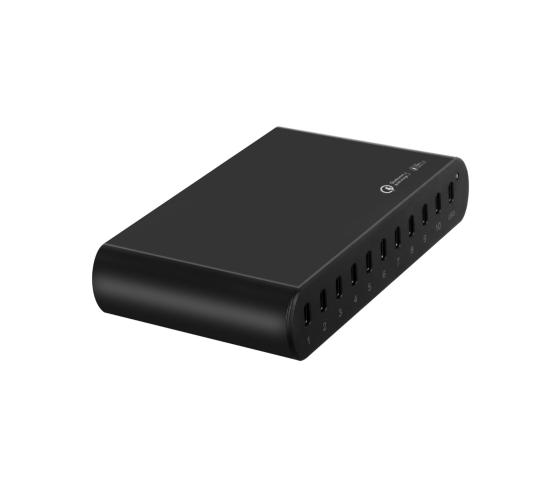 Station de charge rapide USB-C à 10 ports de 250 W
