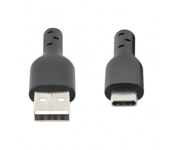 Câble USB-A vers USB-C haut débit - 480 Mbps - 1 mètre - noir