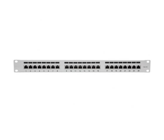 Panneau de brassage protégé Cat6a 24 ports - 1U 19