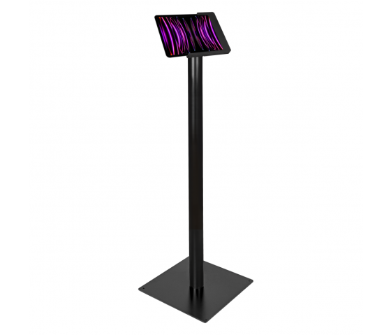 Support au sol Domo Slide avec fonctionnalité de charge pour iPad 12,9 pouces 2018-2022 - noir