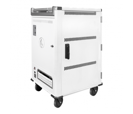 Chariot de chargement BRV30 pour 30 appareils mobiles jusqu'à 16 pouces - blanc