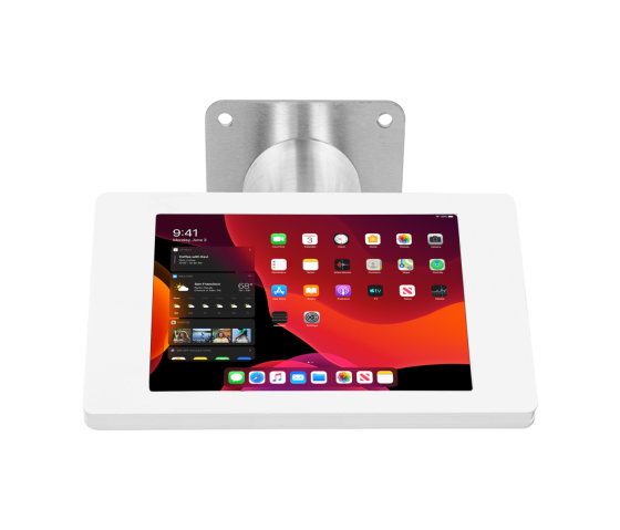 Support mural Fino pour tablettes Samsung Galaxy 12.2 - blanc/acier inoxydable
