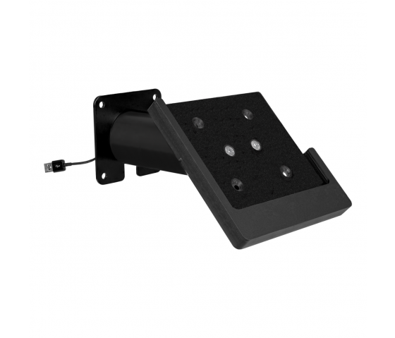 Support mural Domo Slide avec fonction de recharge pour iPad 10.2 & 10.5 - noir