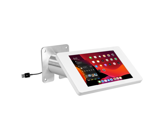 Support mural pour tablette Fino pour Samsung Galaxy Tab S8 & S9 Ultra 14,6 pouces - blanc/acier inoxydable