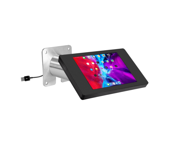 Support mural Fino pour tablette Microsoft Surface Pro 8 / 9 / 10 - noir / acier inoxydable