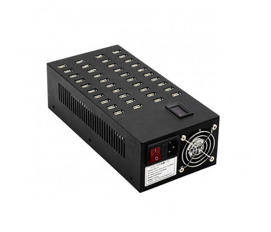 Concentrateur de charge de bureau 40 ports USB-A 8.5W - Indicateurs LED