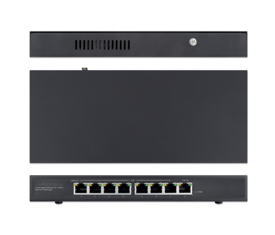 Switch PoE+ Ethernet Gigabit 8 ports - 85W PoE, Desktop