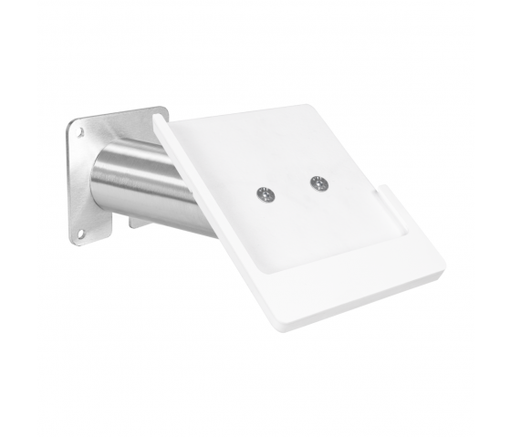Support mural Domo Slide avec fonction de charge pour iPad Air 11 pouces 2024 - blanc/RVS