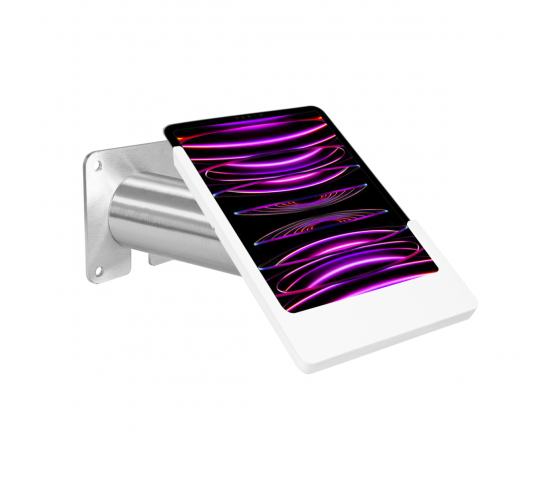 Support mural Domo Slide avec fonction de charge pour iPad Air 11 pouces 2024 - blanc/RVS