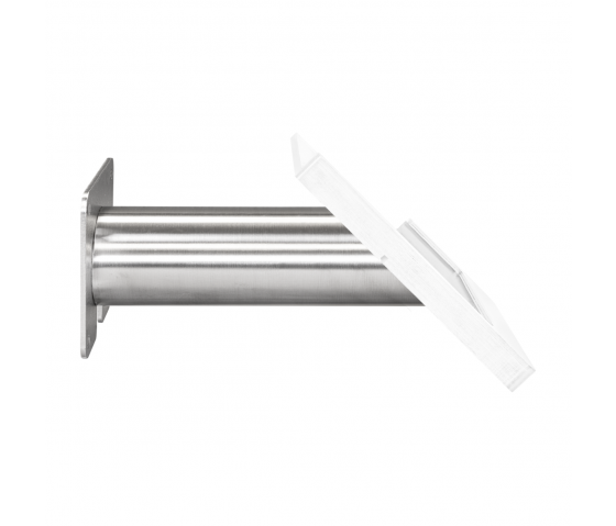 Support mural Domo Slide avec fonction de charge pour iPad Air 11 pouces 2024 - blanc/RVS