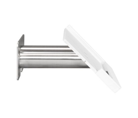 Support mural Domo Slide avec fonction de charge pour iPad Air 11 pouces 2024 - blanc/RVS