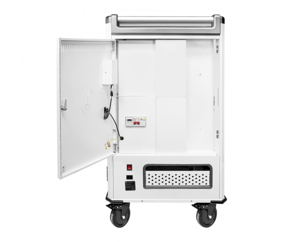 Chariot de chargement BRV30 pour 30 appareils mobiles jusqu'à 16 pouces - blanc