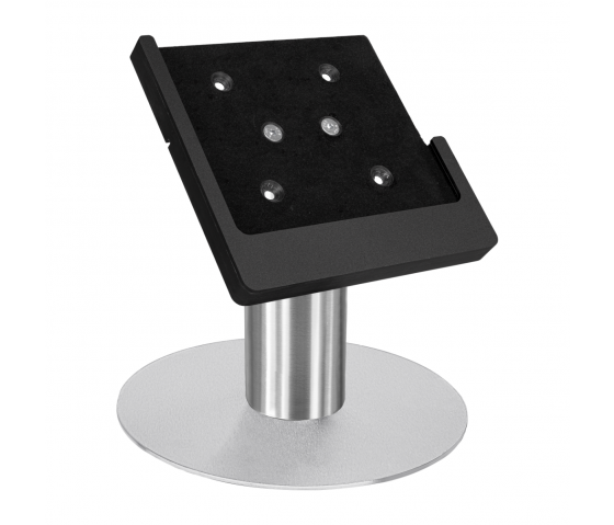 Support de table Domo Slide pour iPad 10.2 & 10.5 - noir/ acier inoxydable
