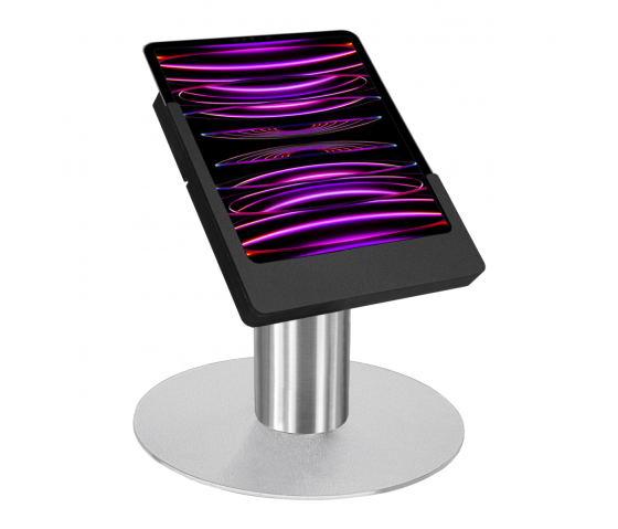 Support de bureau Domo Slide avec fonction de recharge pour iPad Air 13 pouces 2024 - noir/acier