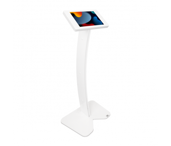 Support de sol Fino Curved LED pour iPad 10.2 & 10.5 - blanc