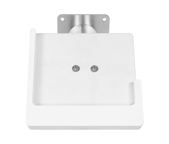 Support mural Domo Slide avec fonction de charge pour iPad Air 11 pouces 2024 - blanc/RVS