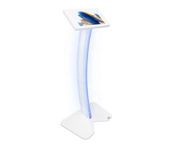 Support de sol Fino Curved LED pour iPad Air/Pro 11 pouces 2024 - blanc