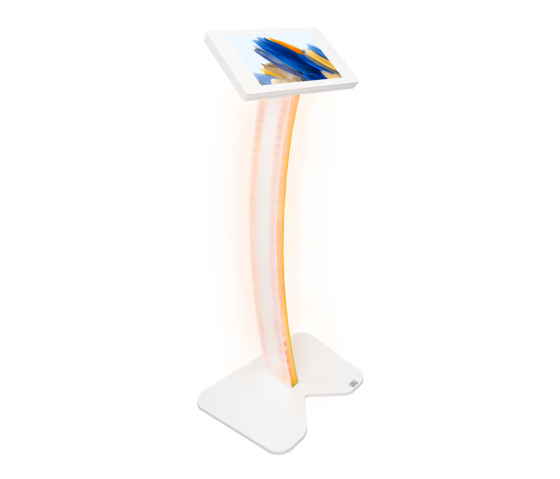Support de sol Fino Curved LED pour iPad Air/Pro 11 pouces 2024 - blanc