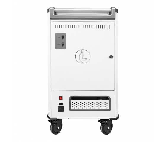 Chariot de chargement BRV30 pour 30 appareils mobiles jusqu'à 16 pouces - blanc