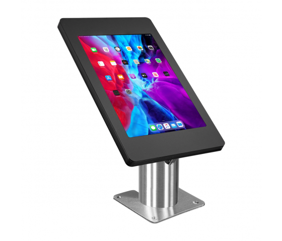 Support de table Fino pour iPad 9.7 - noir/acier inoxydable 