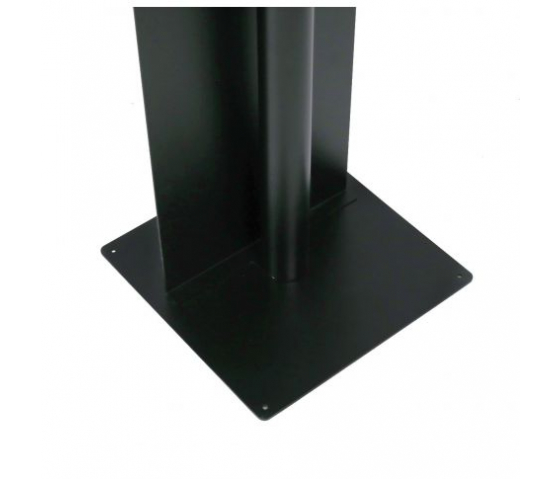 Support de tablette sur pied avec plaque d'affichage rectangulaire Securo L pour tablettes de 12-13 pouces - noir
