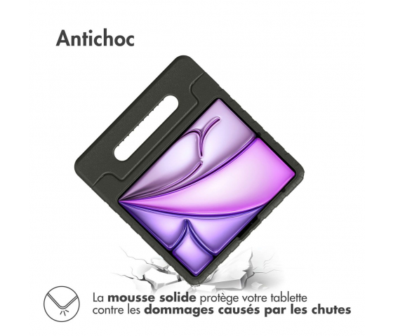 KidsCase tablethoes met handvat voor iPad Air 13 inch (2024) - Zwart