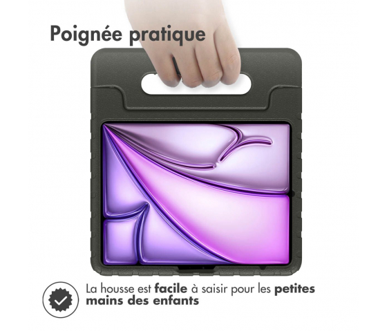 KidsCase tablethoes met handvat voor iPad Air 11 inch (2024) - Zwart