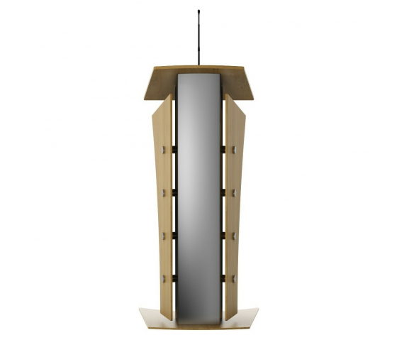 Pupitre métal/bois Armagosa - couleur chêne