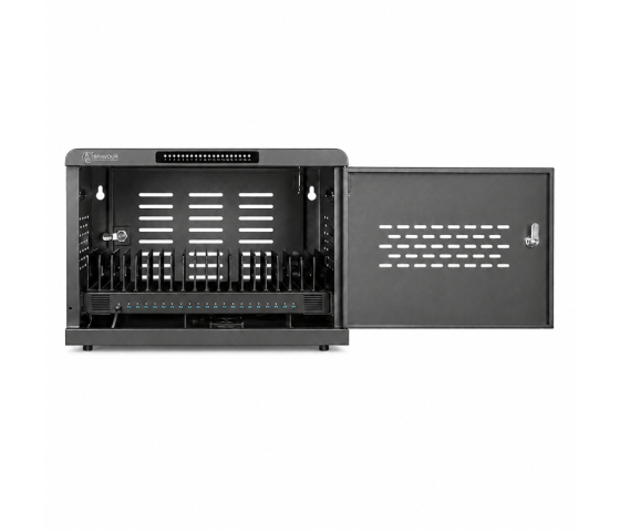 Bravour® USB-C oplaadkast voor 20 laptops & tablets - 1000W - met Smart App - combinatieslot