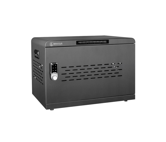 Bravour® USB-C oplaadkast voor 20 laptops & tablets - 1000W - met Smart App - digitaal codeslot