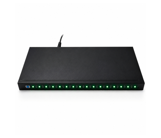 Concentrateur de charge et de synchronisation USB-C 1U 16 ports USB 3.1