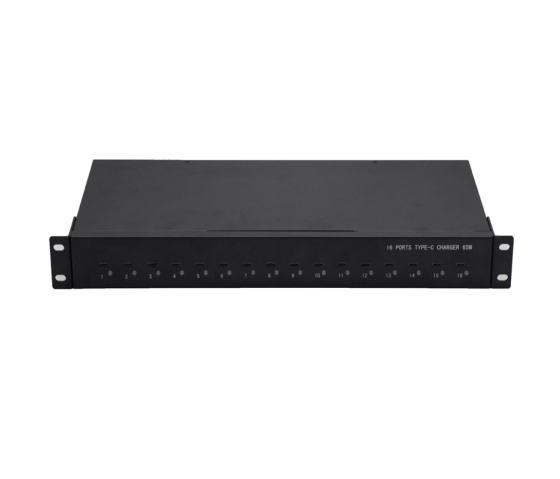 Concentrateur de charge USB-C 65W 1U Rackmount à 16 ports
