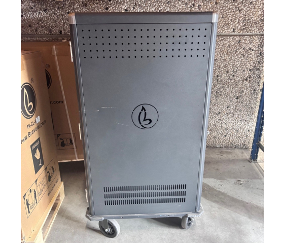 Modelo de demonstração - Carrinho de carregamento BRV30 para 30 tablets e computadores portáteis - tomadas elétricas