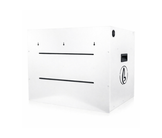 Armoire de chargement USB-C BRVDC16 pour 16 appareils mobiles jusqu'à 17 pouces - blanc