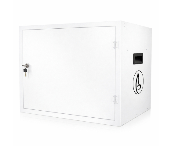 Armoire de recharge BRVD16 blanche - 16 appareils mobiles jusqu'à 17 pouces - multiprise