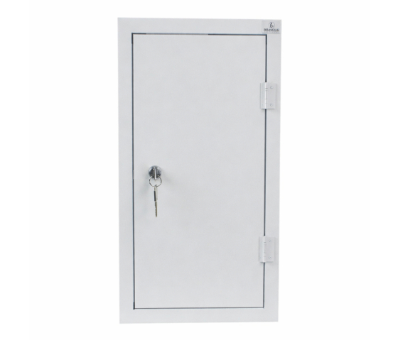 Armoire de rechargement BRVD6 pour 6 appareils mobiles jusqu'à 17 pouces - blanc - multiprise
