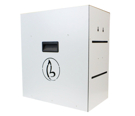 Armoire de rechargement BRVD6 pour 6 appareils mobiles jusqu'à 17 pouces - blanc - multiprise