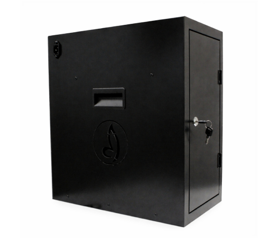 Armoire de recharge BRVD6 pour 6 appareils mobiles jusqu'à 17 pouces - noir - multiprise