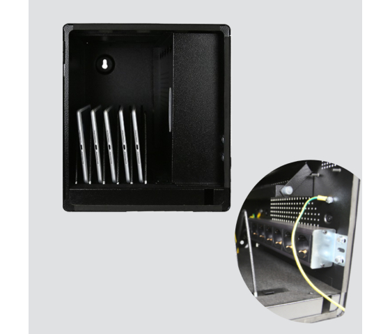 Armoire de recharge NoteBox pour 5 tablettes et ordinateurs portables - USB-C ou prises électriques