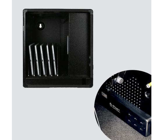 Armoire de recharge NoteBox pour 5 tablettes et ordinateurs portables - USB-C ou prises électriques