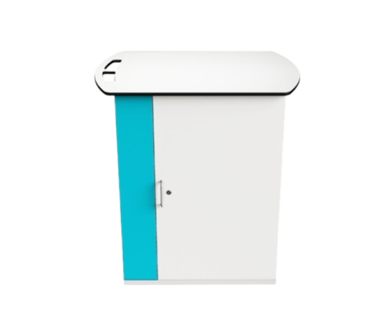 Armoire de recharge Zioxi avec Ethernet & Démarrage progressif pour 16 ordinateurs portables - NETC-LS-16 - serrure à clé
