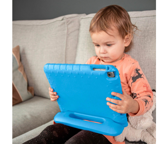 Coque de protection KidsCase avec poignée pour tablette Samsung Galaxy Tab A9 8.7 pouces - Bleu