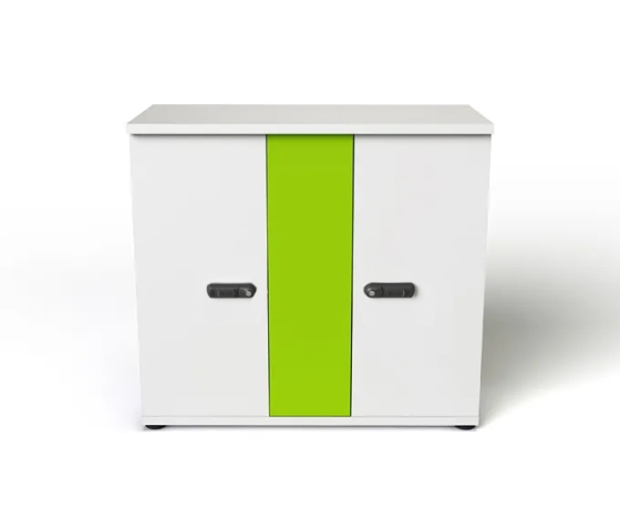 Armoire de recharge Zioxi CHRGC-TB-32-R pour 32 iPads et tablettes jusqu'à 11 pouces - Verrouillage RFID