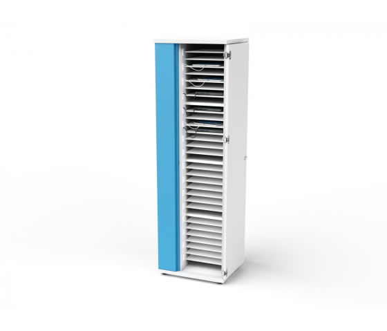 Armoire haute de chargement d'ordinateurs portables CHRGS-LS-32-R pour 32 ordinateurs portables - serrure RFID