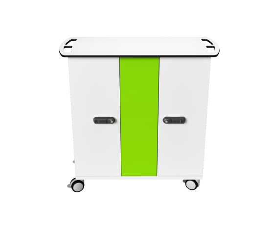 Chariot de recharge USB-C avec paniers de transport pour 32 iPads et tablettes - serrure RFID
