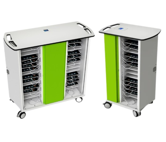 Chariot de chargement avec gestion à distance pour 16 à 32 iPads et tablettes jusqu'à 11 pouces - Zioxi onView