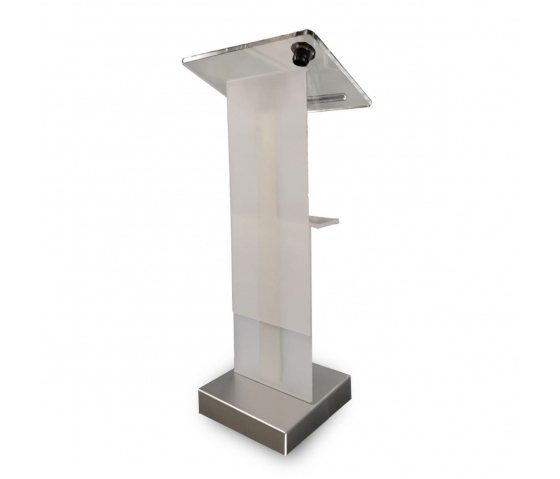 Pupitre réglable en hauteur en métal/plastique Cielo - gris
