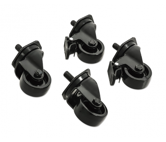 Roulettes pour baies serveurs de 19 pouces - jeu de 4 roues