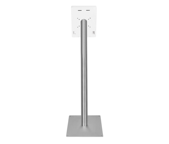 Support sur pied Fino pour iPad 11 pouces 2025 - blanc/ acier inoxydable